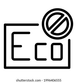 Damaged freezer icon. Outline Damaged freezer vector icon for web design isolated on white background