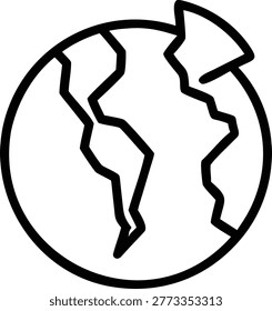 Damaged planet earth, ecological disaster, climate change, geological rift, fragile ecosystem.