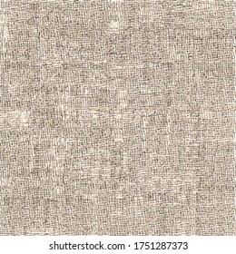 Damaged sackcloth texture. Coarse ragged fabric. Textured background.