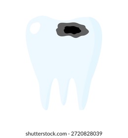 Dano no dente, cavidade cárie, cárie dentária.