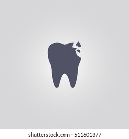 damaged tooth icon
