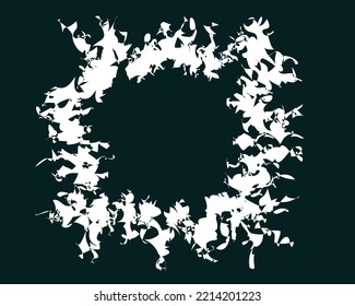 Damaged vector graphic design. Abstract design.