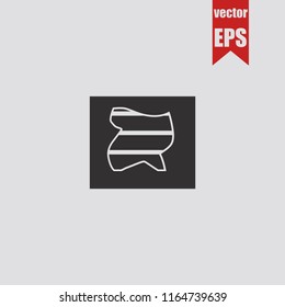 Damaged wall icon.Vector illustration.