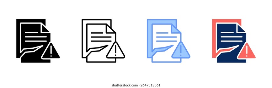 Damages icon sheet multiple style collection