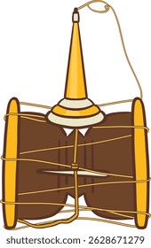 damaru clipart or Bandoh , Thai music instrument