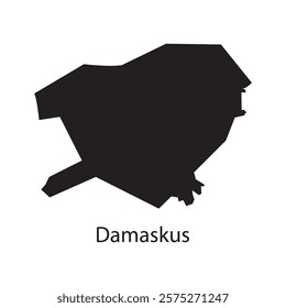 Damascus city map vector illustration design