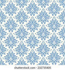 Damascus pattern. Seamless vintage background. Vector illustration. 
