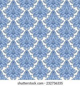 Damascus pattern. Seamless vintage background. Vector illustration. 