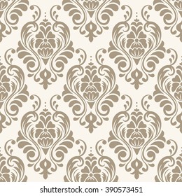 Damascus seamless pattern of floral ornament wallpaper background in vintage style