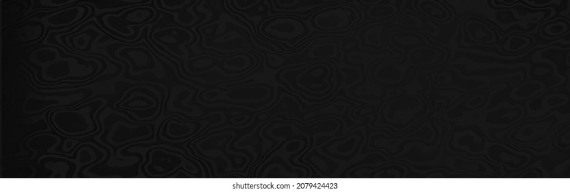 Damascus steel texture, cloud pattern, dark color vector
