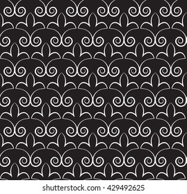 Damascus Vintage vector seamless pattern