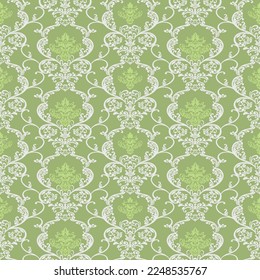 damasco antiguo moderno clásico y hermoso diseño de patrones para el vector textil y de papel tapizado sin fisuras