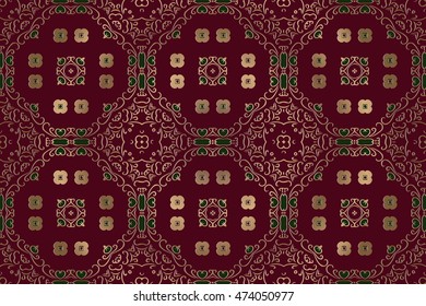 Damask background pattern design floral from decorative ornament elements