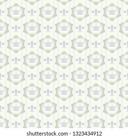 Damask background vintage wallpaper vector illustration