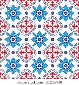 Damask beautiful background with rich, old style, luxury ornamentation, blue fashioned seamless pattern, royal vector wallpaper, floral wrapping paper, swatch fabric for decoration and design
