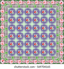 Damask beautiful background with rich, old style, luxury ornamentation, blue fashioned seamless pattern, royal vector wallpaper, floral wrapping paper, swatch fabric for decoration and design