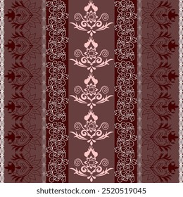 damask brown background Exquisite decorative pattern, beautiful pattern