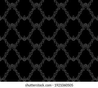 Damask And Celtic Style. A Repeating Pattern. Vector