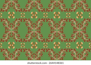 Damask classic oriental design seamless for fabrics textile and paper printing