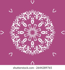 Damask Colour Fabric Pattern Geometric Patterns Drawing Folk Embroidery, Aztec Ornament Print. Design for Carpet, Wallpaper, Clothing, Wrapping, Fabric
