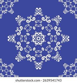 Damask Colour Oriental Traditional Pattern Background Folk Embroidery, Aztec Ornament Print. Design for Carpet, Wallpaper, Clothing, Wrapping, Fabric