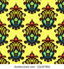 Damask Contemporary Royal Vector seamless pattern