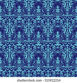 Damask design pattern seamless vector