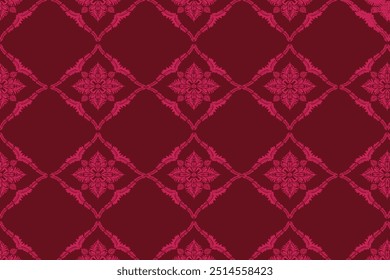 Damask design in red for garment,fabric, wallpaper, rug, al printing design too