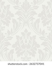Damask Dutch wallpaper arcadia with soft peach and whiterock color base, a classic vintage decoration