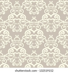Damask elegant light wallpaper