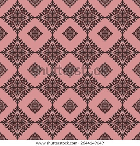 Damask endless pattern for fabrics, paper and textile 