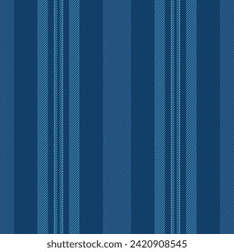 Damask fabric lines textile, workshop vertical vector seamless. Basic background pattern texture stripe in cyan and teal colors.