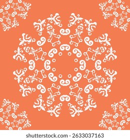 Patrones de tela de damasco Decoración étnica Patrones geométricos Bordado de Folk de matemáticas, impresión de adorno azteca. Diseño para la alfombra, Fondo de pantalla, ropa, envoltura, tela