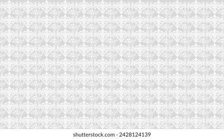 Damask Fabric textile seamless pattern background Luxury decorative Ornamental floral vintage style. Curtain, carpet, wallpaper, clothing, wrapping, textile