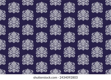 Damasco Tejido textil patrón sin fisuras texturizado de fondo decorativo de lujo Ornamental floral estilo vintage. Cortina, alfombra, papel pintado, ropa, envoltura, textil