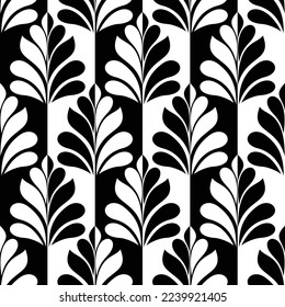 Elemento de diseño floral Damask. Blanco y negro. Fondo vectorial de fondo de fondo de papel pintado real de adorno gráfico.