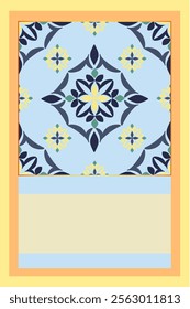 Damask floral design, damask design, vector illustration. Design for invitations or greeting cards, tags, or sheets.