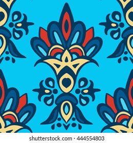 damask floral medallion classic pattern. tile background