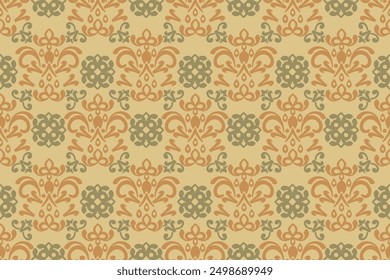 Patrón floral de damasco Arabesque tela Bandana Print.design para alfombras, patrones de tela, almohadas, mantas, bufandas, camisas, pantalones, fondos, Fondo de pantalla.