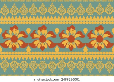 Damask Floral Pattern Arabesque Cloth Bandana Print.design for carpets, fabric patterns, pillows, blankets, scarves, shirts, pants, backgrounds, wallpaper.