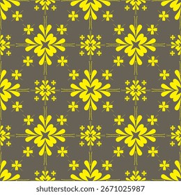 Damask  floral pattern with arabesque and oriental elements. Seamless abstract wallpaper and background