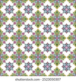 Damask Floral Pattern Vector. Arabesque Cloth  .Bandana Print.Silk  .Baroque Style  .Bohemian Decor   Border Embroidery .Carpet Pattern  .Cushion Cover ,Damascus Ornament  ,Damask Pattern 