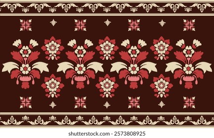 damask floral pattern vector. arabesque cloth .bandana print.silk .baroque style .bohemian decor border embroidery .carpet pattern .cushion cover ,damascus ornament ,damask pattern