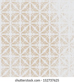 Damask  floral pattern. Vintage vector illustration.