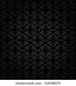 Damask  floral pattern. Vintage vector illustration.