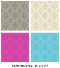 Damask  floral pattern. Vintage vector illustration.