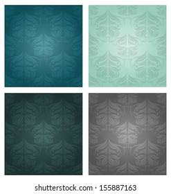Damask  floral pattern. Vintage vector illustration.