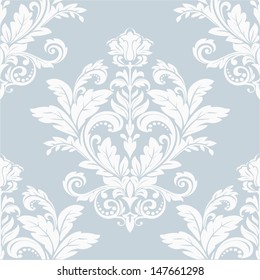 Damask  floral pattern. The wallpaper in the Baroque style. Seamless vector background.