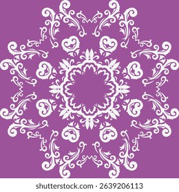 Damask Floral Patterns Antique Islamic Geometric Pattern Backgroundfolk Embroidery, Aztec Ornament Print. Design for Carpet, Wallpaper, Clothing, Wrapping, Fabric