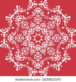 Damask Floral Patterns Endless Ethnic Pattern Sweaterfolk Embroidery, Aztec Ornament Print. Design for Carpet, Wallpaper, Clothing, Wrapping, Fabric